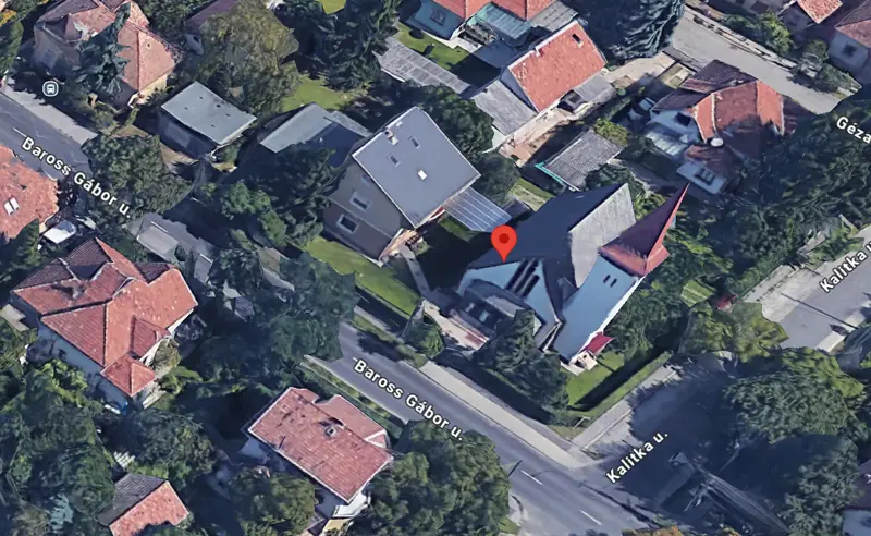 A Budapest-Mátyásföldi Református Egyházközség temploma térképen