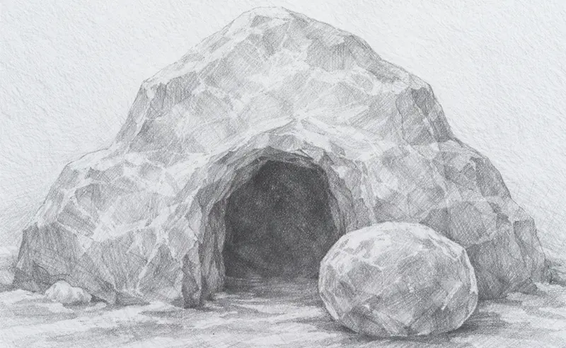 Az elgörgetett szikla szimbóluma