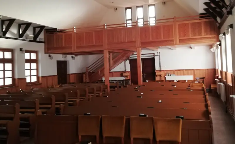 Felújítás utáni templom belső